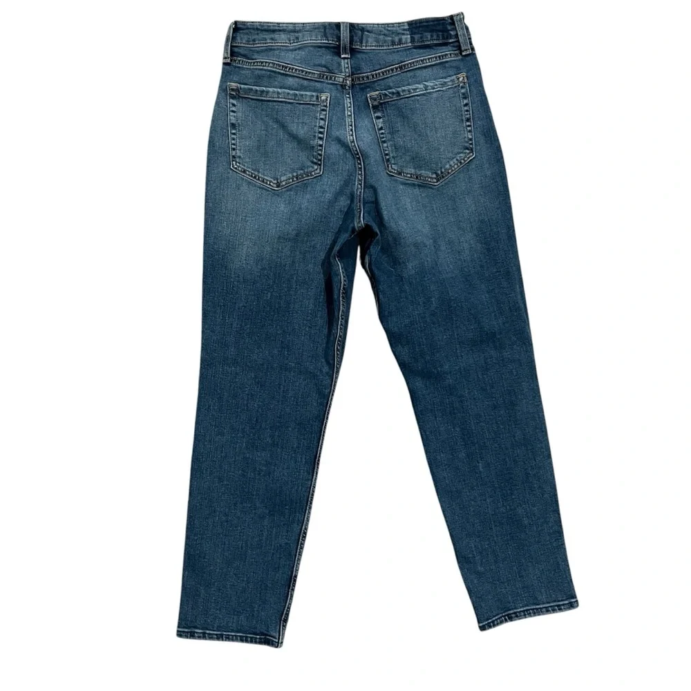 ABERCROMBIE & FITCH Jeans Women’s 6 Blue The Mom High Rise Distressed LIKE NEW